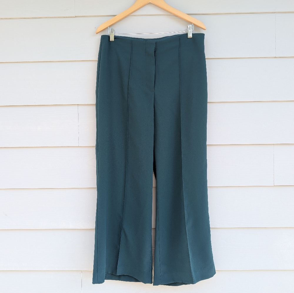 Express Teal Wide Leg Pants 12 Short